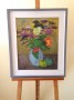 Jarro de Ceramica con flores silvestre